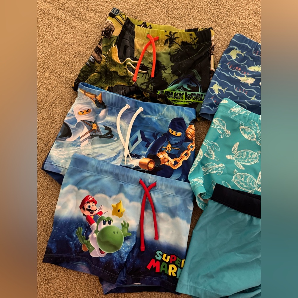 (8) Pairs H&M boys euro shortie swim trunks - Picture 4 of 8